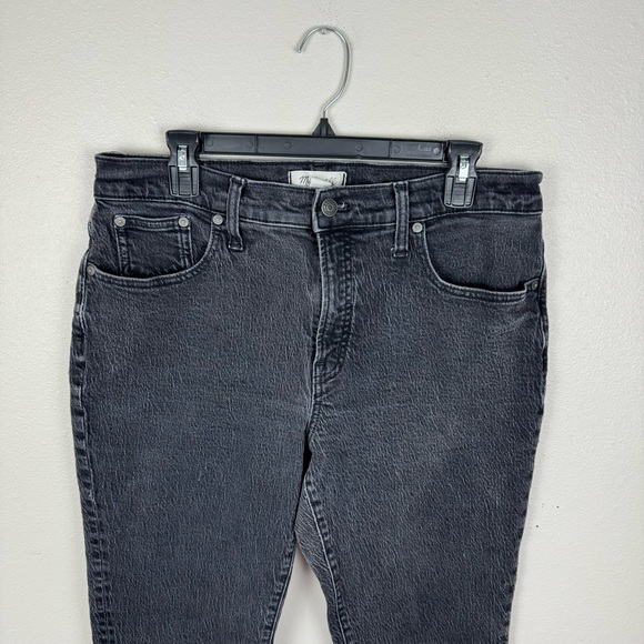 Madewell The Mid Rise Perfect Vintage Jeans Womens 31 Washed Black Rigid Denim - Picture 2 of 9